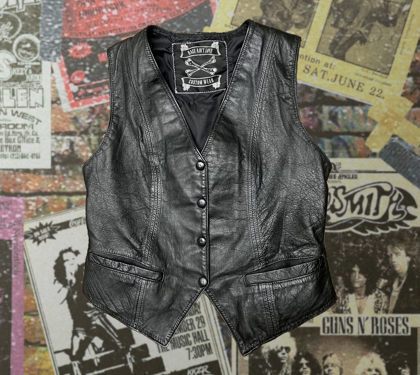 Custom lost boys re-worked leather vest