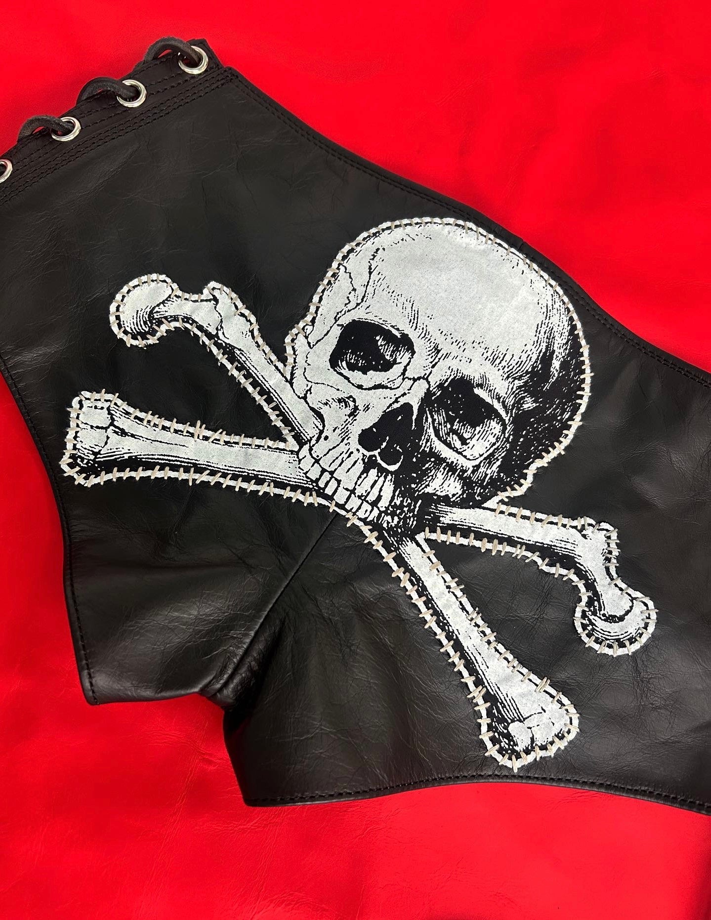 Skull and crossbones micro shorts