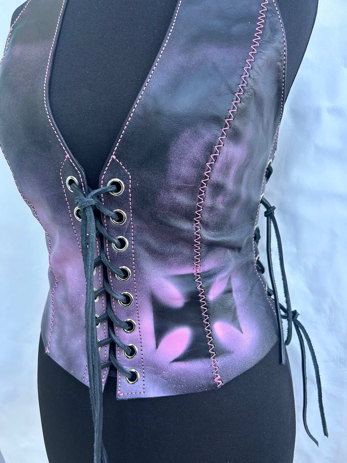 Hot pink halter neck