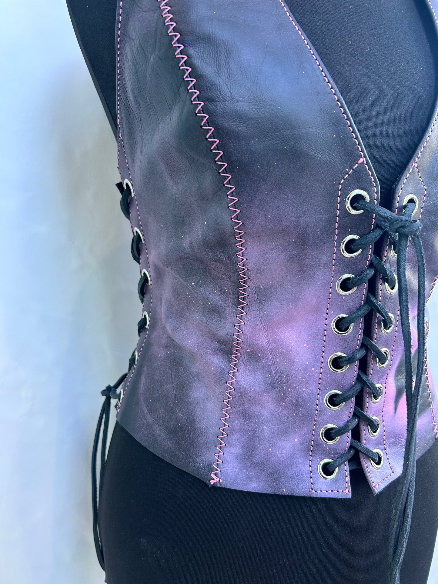 Hot pink halter neck