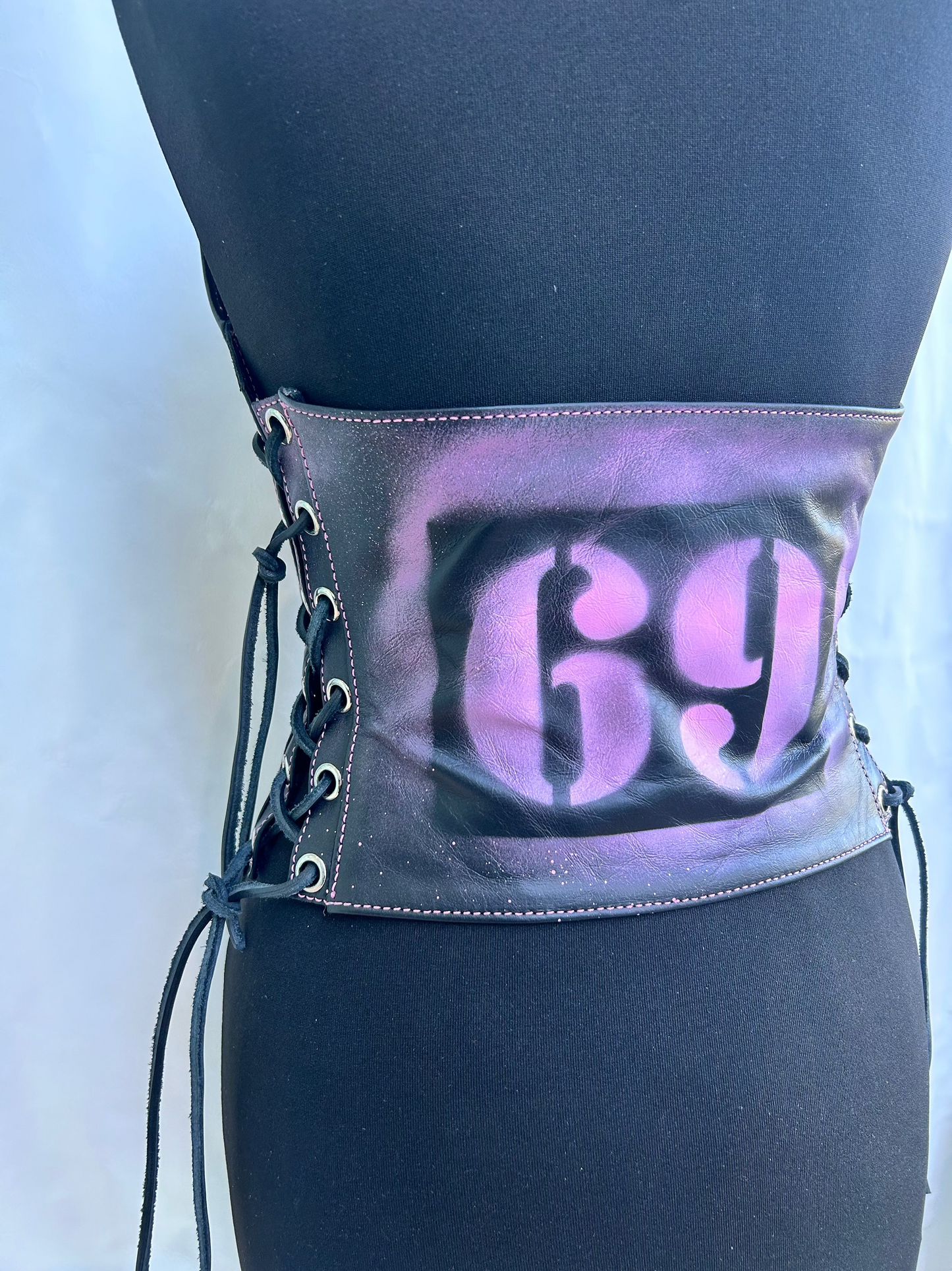 Hot pink halter neck