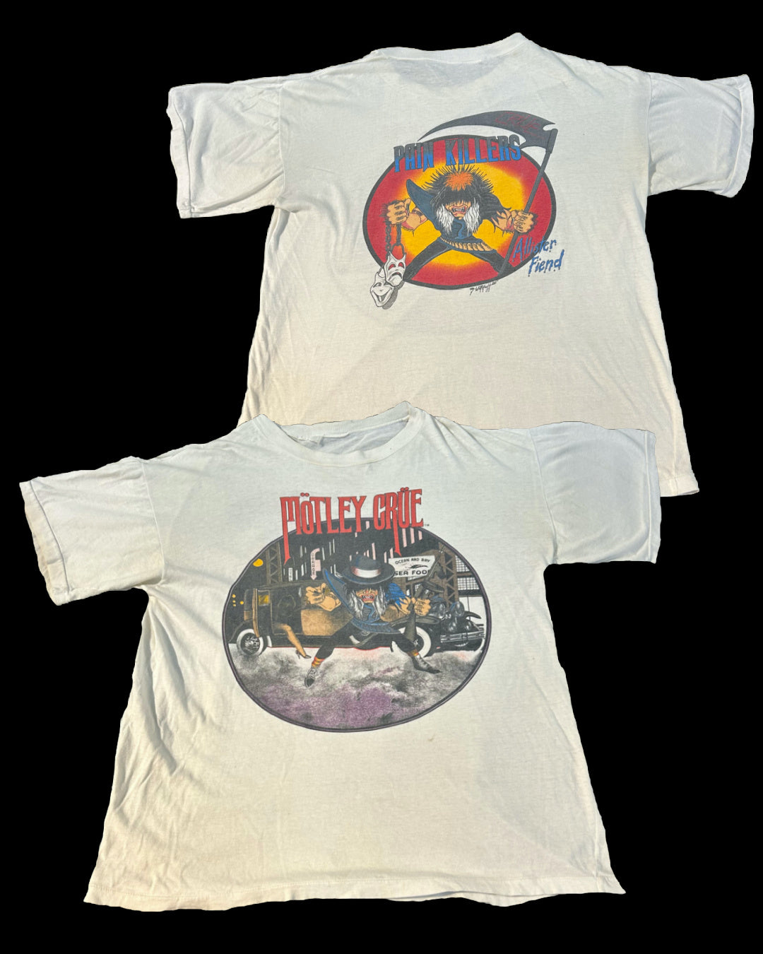 Motley Crue 1985 Painkillers concert tee