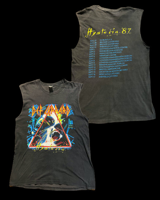 Def Leppard 1987 Hysteria UK tour tee