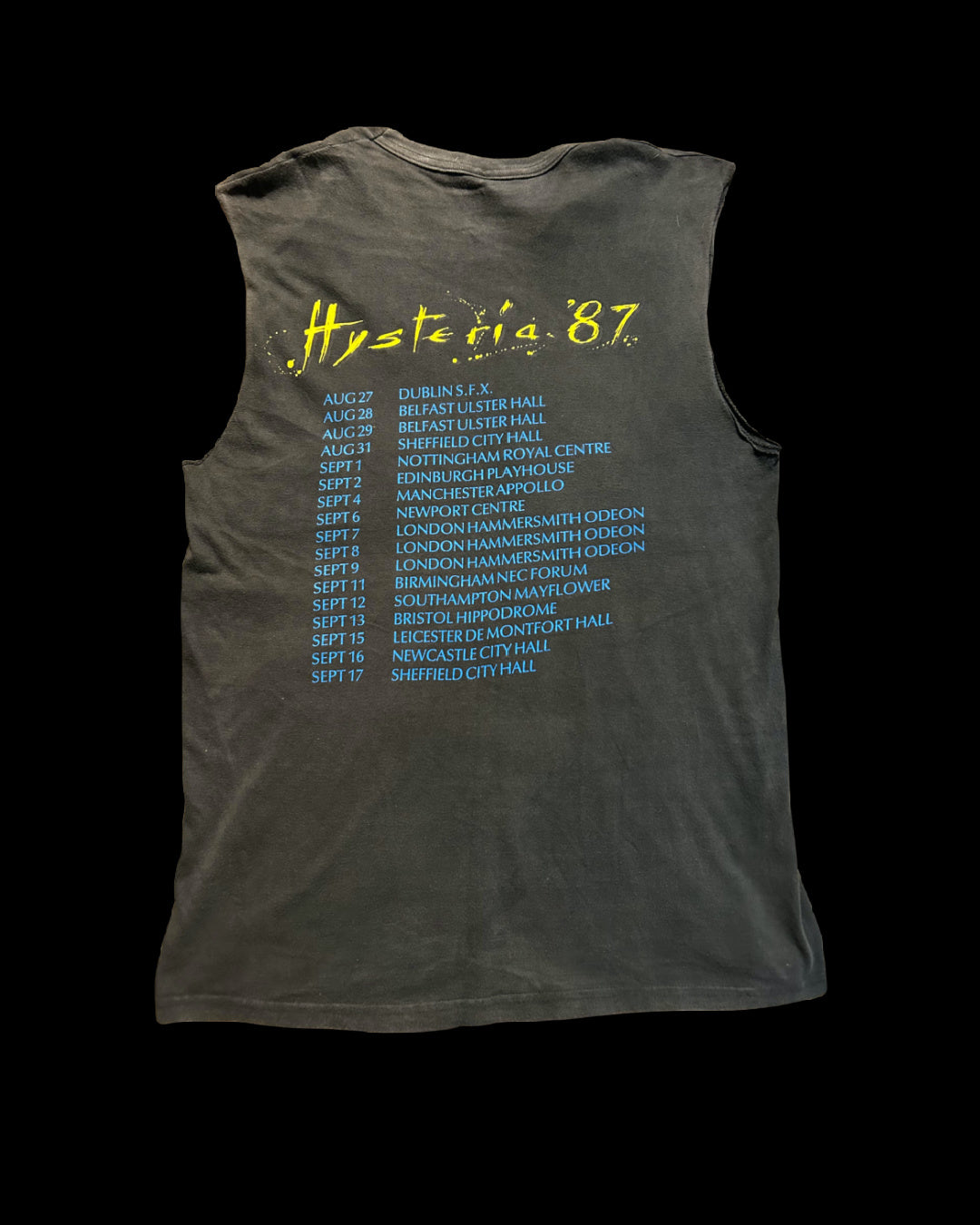 Def Leppard 1987 Hysteria UK tour tee