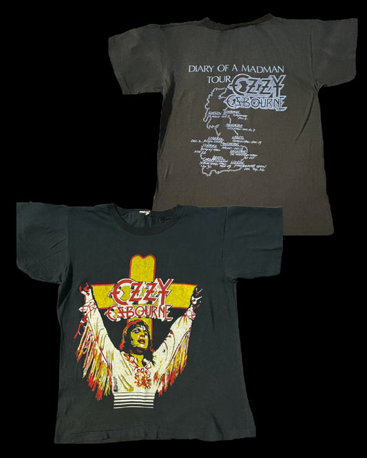 Ozzy Osbourne 1981 Diary of a Madman UK tour tee