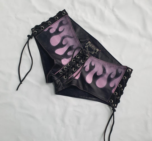 Hot pink micro shorts