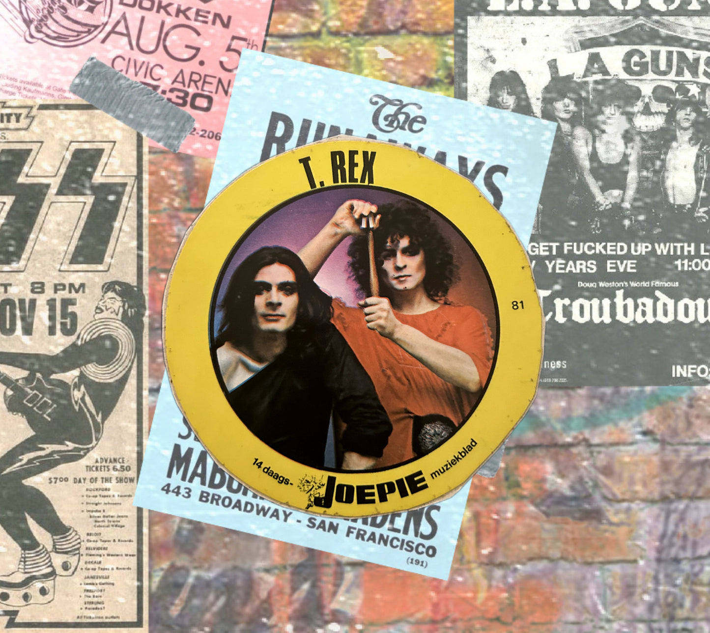 T.Rex 1970's stickers